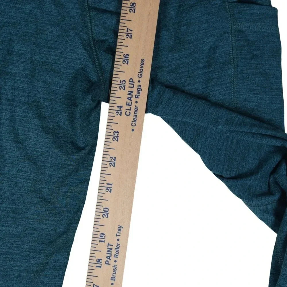 Vineyard Vines Heathered Teal Performance Legging Small Marine Preppy Athleisure - Picture 8 of 8